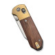 Ніж складаний кишеньковий Civivi Yonder Clip Point (7.3 см) 14C28N / Wood and Brass натуральний