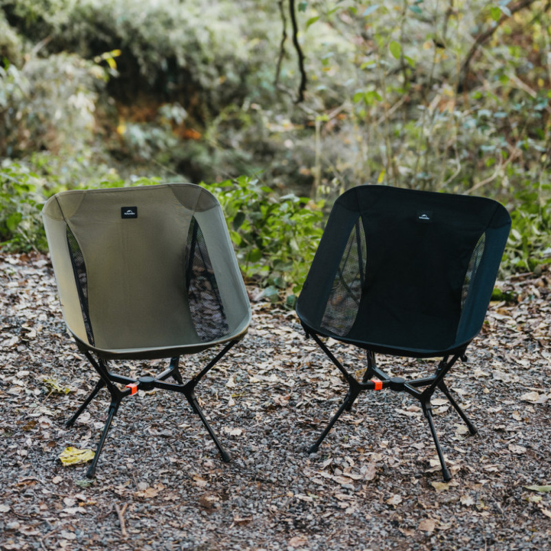 Стілець складаний ультралегкий Naturehike CNK2550JJ013 Yamami YL01, розмір М, алюміній, сірий