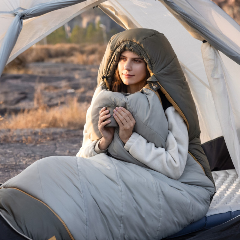 Спальник Naturehike Pro MG270 CNK2550WS044, p-p L, зелений