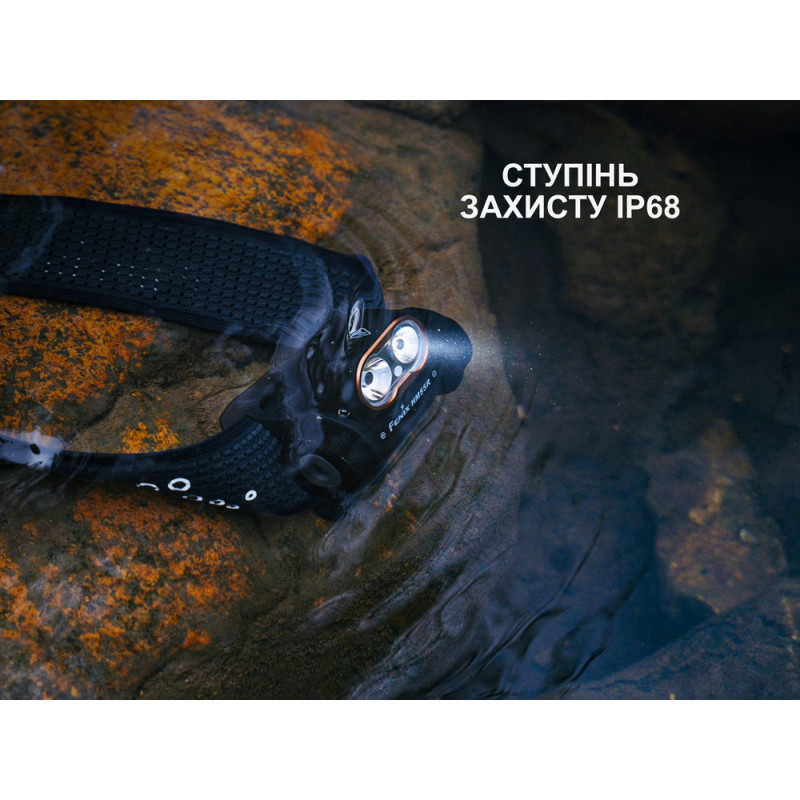 Ліхтар налобний Fenix HM55R, чорний