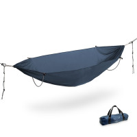 Гамак с дугами без опрокидывания Naturehike NH22DC008, 270×140 см, нейлон, темно-синий
