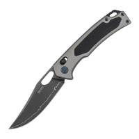 Ніж складаний SRM Retriever 9203-AK2, чорно-сірий