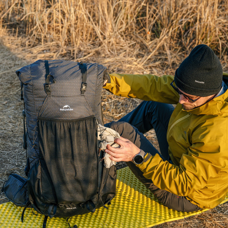 Рюкзак туристичний Naturehike Rock Series Hiking Backpack 2.0 CNK2550XB018, 45 л, L, чорний