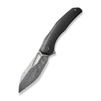Ніж складаний туристичний WE Knife Ignio Mystery Box Ignio Mystery Box, (8.39 см) Damasteel (Hakkapella) / 6AL4V Titanium чорний