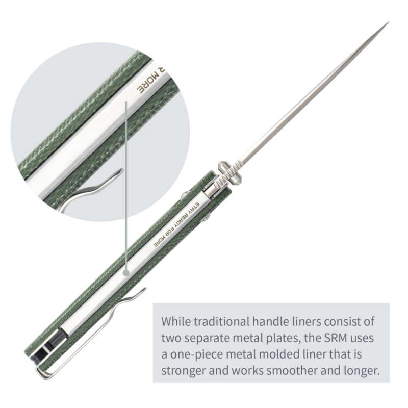 Ніж складаний SRM Terrier 258L-MG2, зелений