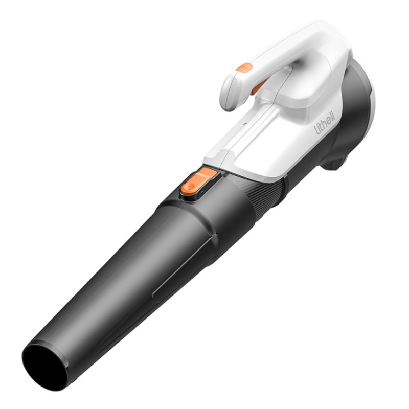 Акумуляторна повітродувка садова Litheli, живлення від павербанку (УМБ Litheli Power Bank 10000 mAh, 45 W, 2А в комплекті)