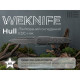 Ніж складаний туристичний Weknife Hull (9.9 см) Bohler M390 / Titanium сірий