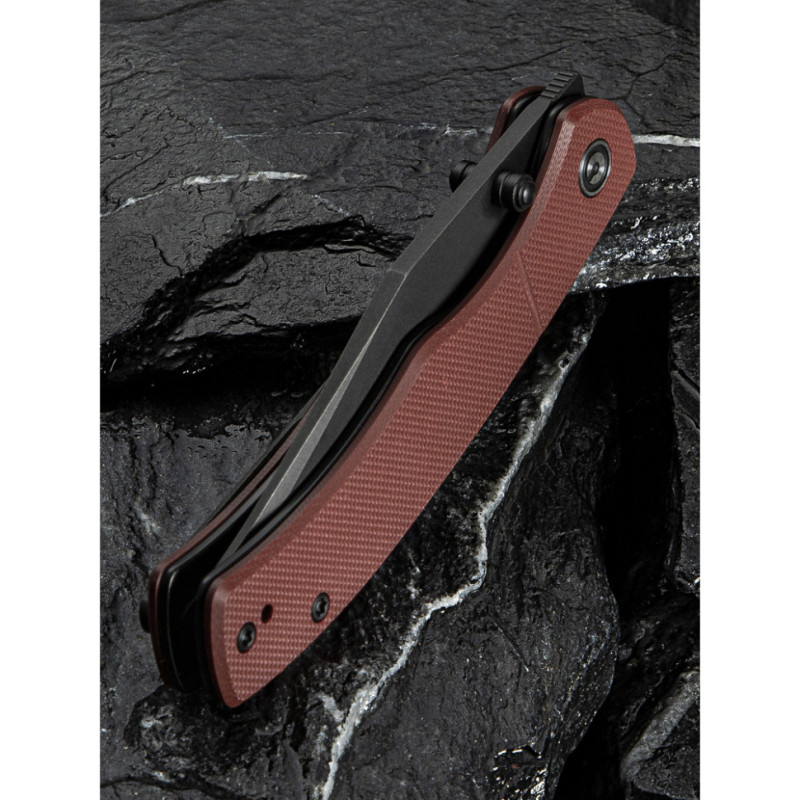 Ніж складаний кишеньковий Civivi Clingman, (7.6 см) Nitro-V / G10 темно-червоний