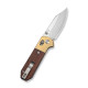 Ніж складаний кишеньковий Civivi Yonder Clip Point (7.3 см) 14C28N / Wood and Brass натуральний