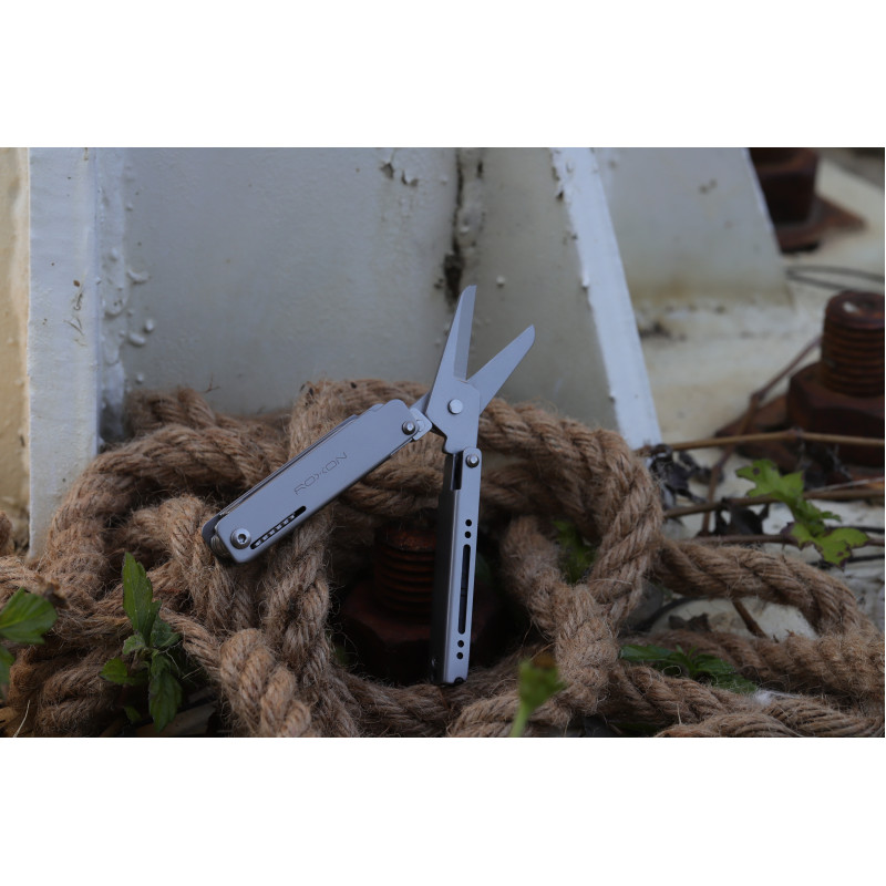 Міні мультитул Roxon M3 зі змінними бітами, сірий