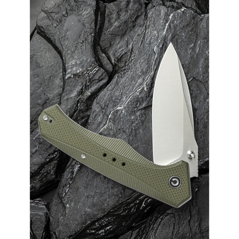 Ніж складаний туристичний Civivi Photonix, (9.4 см) 14C28N / G10 темно-зелений