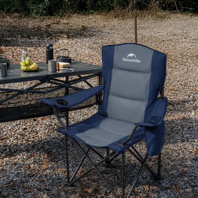 Комплект із крісел туристичних складаних (2 шт.) Naturehike ComfortMax Star T01 CNK2550JJ029, синій