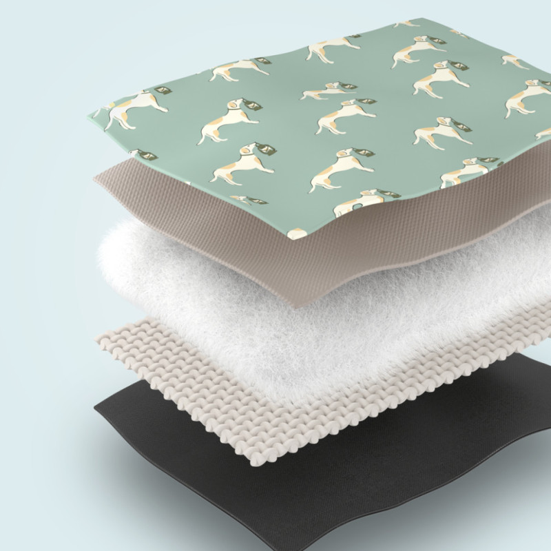 Килимок для пікніка водостійкий Naturehike CNK2350WS010, 145x170 см, зелений з принтом