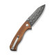 Ніж складаний туристичний Civivi Placoid, (9.3 см) Damascus / Guibourtia Wood