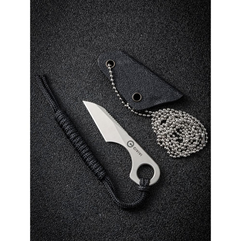 Ніж фіксований тактичний Civivi Gramis, (2.6 см) 14C28N сірий