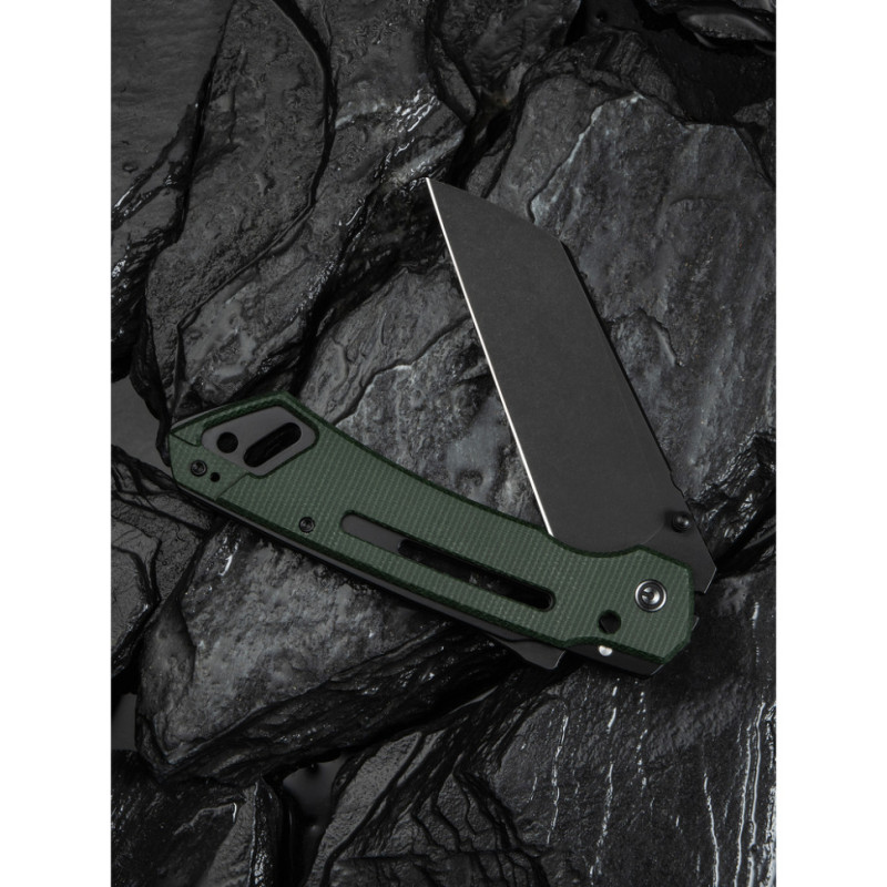 Ніж складаний тактичний Civivi Buster FG, (10.7 см) Nitro-V / Micarta темно-зелений