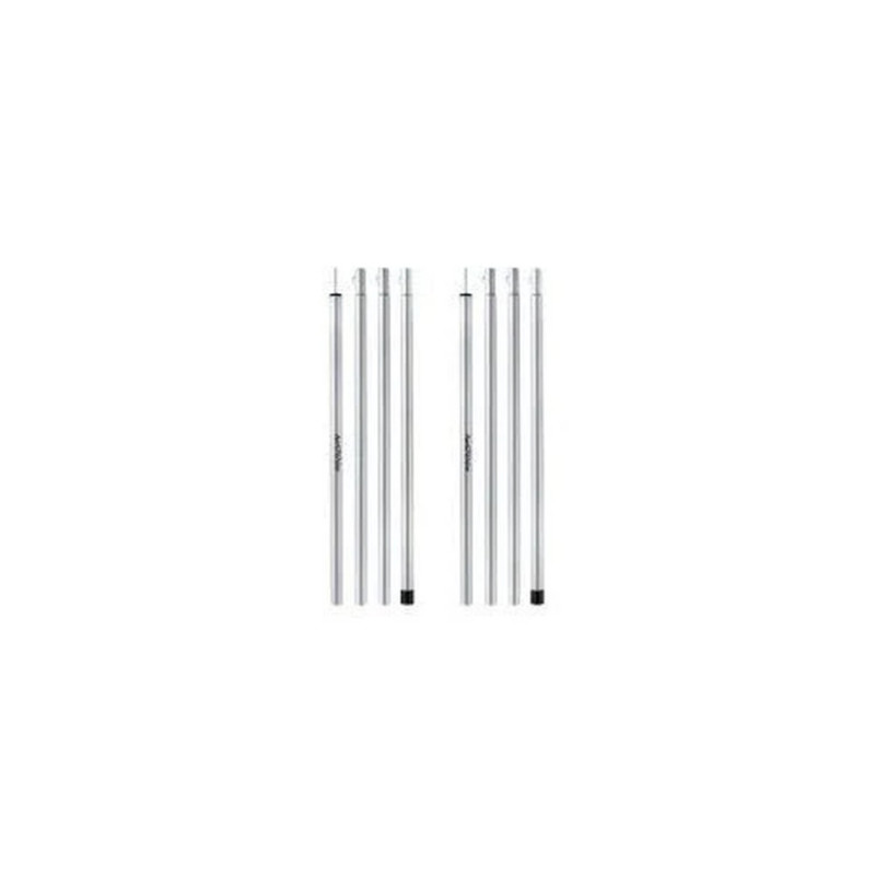 Стійки для тенту сталеві оцинковані Naturehike Steel poles Updated NH19PJ042, 25мм*2.4м, сірі (2 шт)