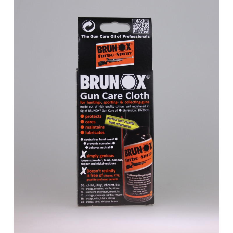 Промаслені серветки для очищення і змащення зброї Brunox Gun Care 5шт