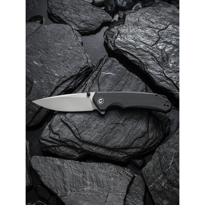 Ніж складаний туристичний Civivi Brazen, (8.8 см) 14C28N / G10 чорний