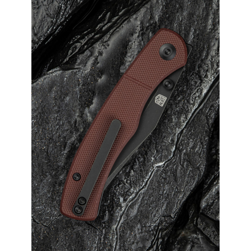 Ніж складаний кишеньковий Civivi Clingman, (7.6 см) Nitro-V / G10 темно-червоний