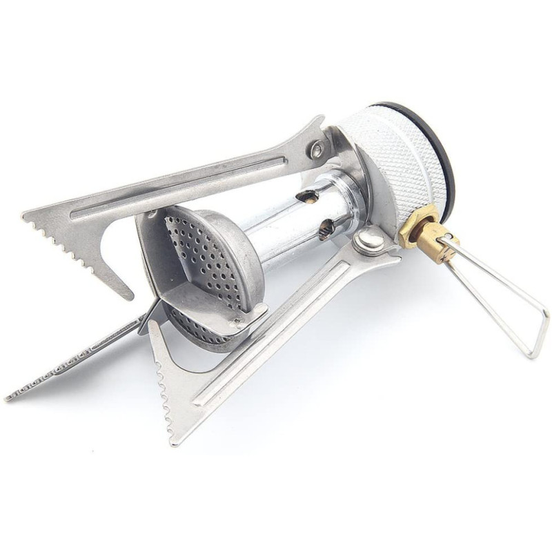 Набір Газовий пальник BRS-1 складний + Газовий балон різьбовий бутановий Quest, 450гр