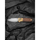 Ніж складаний кишеньковий Civivi Yonder Clip Point (7.3 см) 14C28N / Wood and Brass натуральний