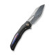 Ніж складаний туристичний WE Knife Ignio Mystery Box Ignio Mystery Box, (8.39 см) Damasteel (Hakkapella) / 6AL4V Titanium чорний