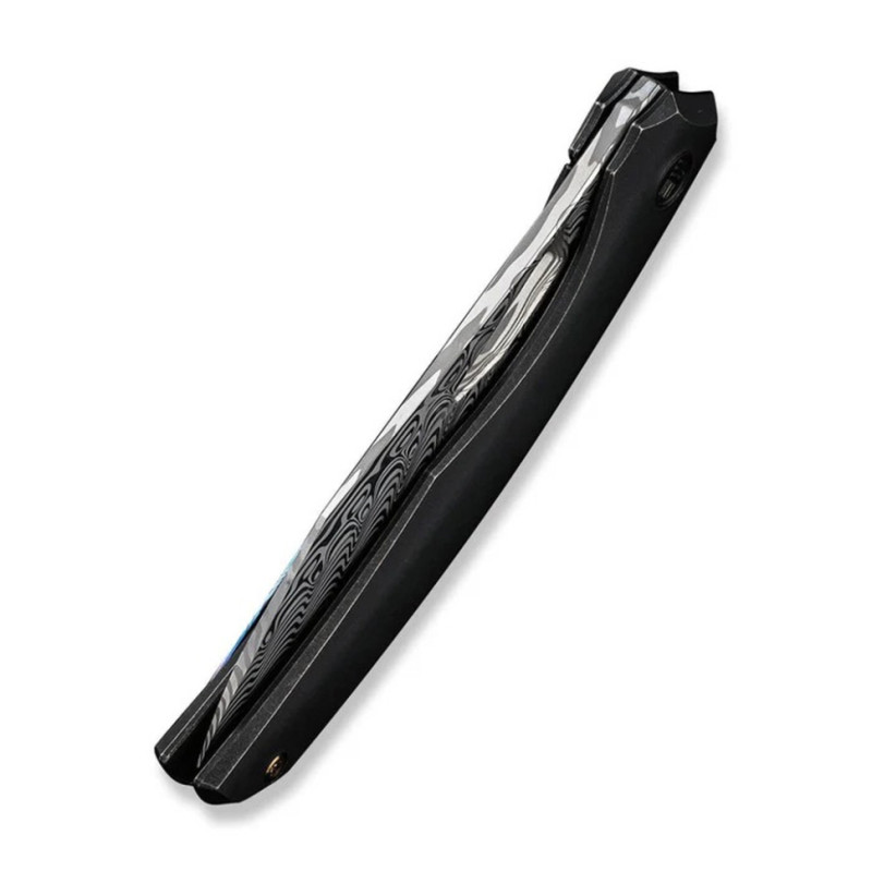 Ніж складаний туристичний WE Knife Ignio Mystery Box Ignio Mystery Box, (8.39 см) Damasteel (Hakkapella) / 6AL4V Titanium чорний