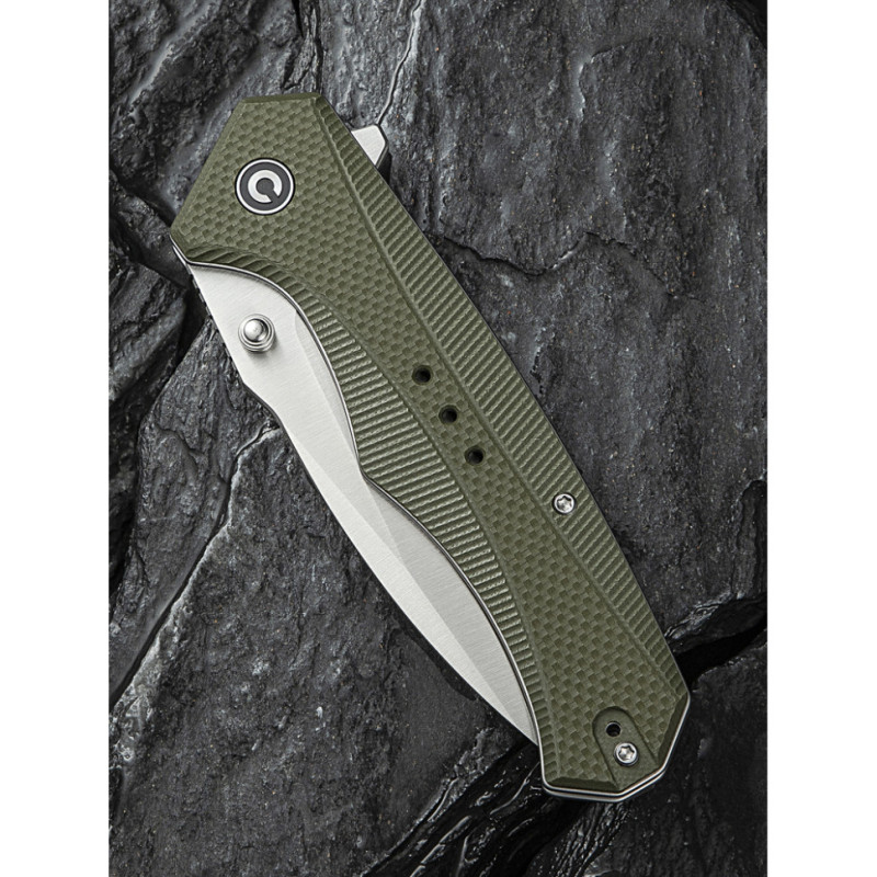 Ніж складаний туристичний Civivi Photonix, (9.4 см) 14C28N / G10 темно-зелений