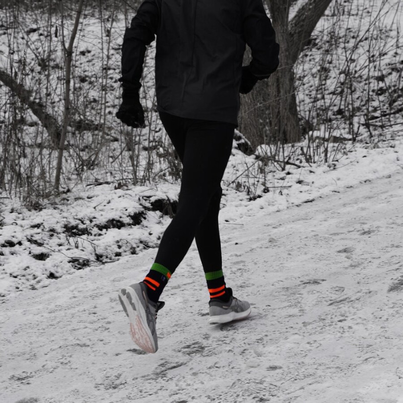 Шкарпетки водонепроникні Dexshell Running, p-p S, з помаранчевими смугами