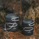 Набір посуду (2 каструлі, 2 кришки) Naturehike NH18T018-G, алюміній