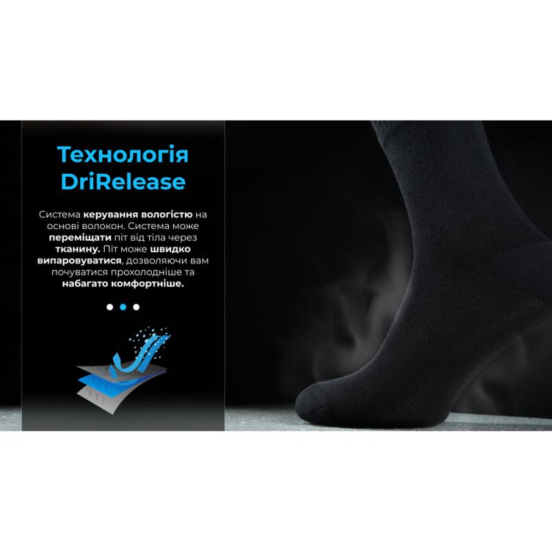 Шкарпетки водонепроникні Dexshell Ultra Thin Crew BLK, р-р S, чорний