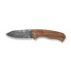 Ніж складаний туристичний Civivi Placoid, (9.3 см) Damascus / Guibourtia Wood