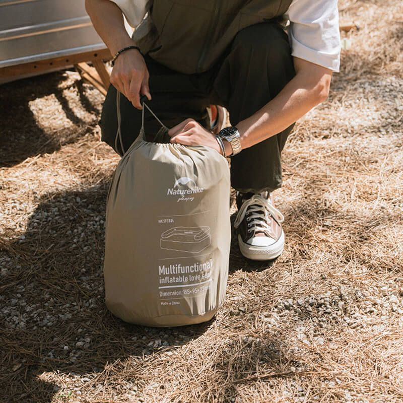 Диван, матрас надувний двомісний Naturehike NH22FCD07, надлегкий, 165x95x65 см, зі зйомною спинкою