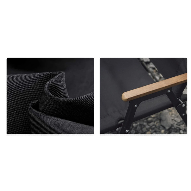 Крісло складане Naturehike CNK2350JJ015, алюміній, чорний