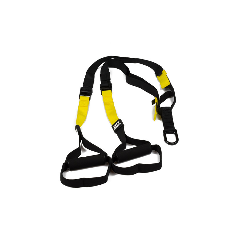 Петли TRX PRO Pack-2 (P2) (подвесные тренировочные петли, Длина 110-230 см, Ширина строп 3,8 см, Максимальный вес 160 кг, Желто-черний