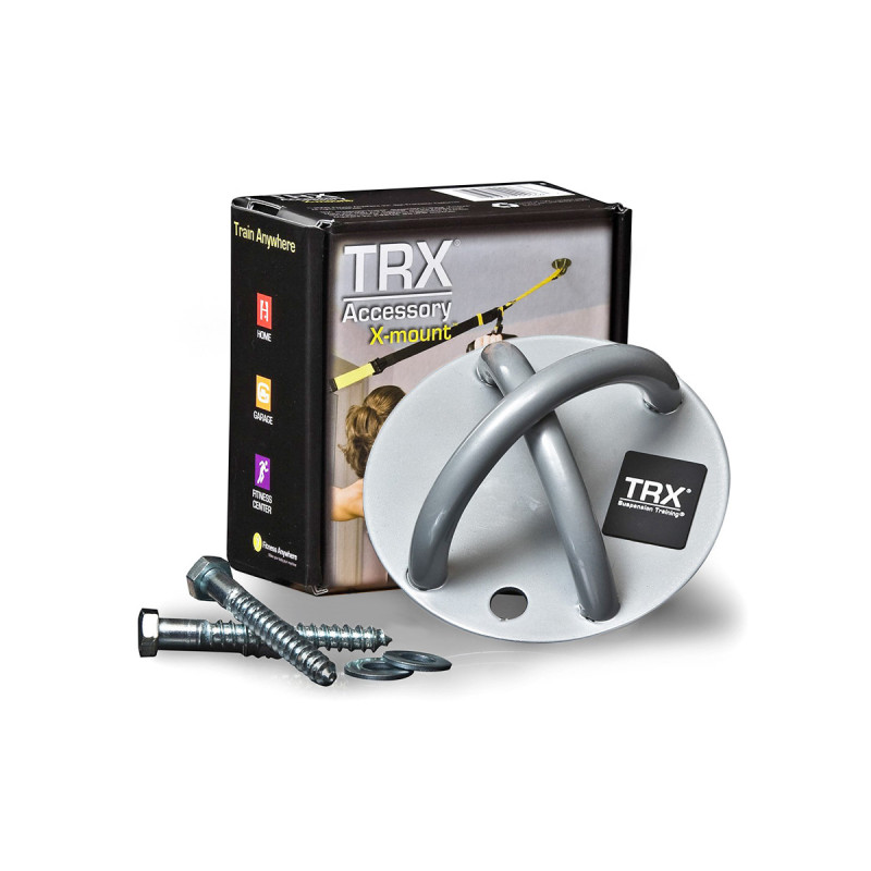 Кріплення TRX X-mount, Макс. вага 160 кг, Сірий, Для фіксації петель TRX