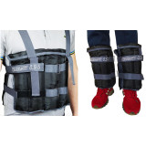 Обтяжувач-трансформер для ніг та рук EasyFit набірний (жилет), Вага 0,5-5 кг, Оксфорд, Пісок, Чорний