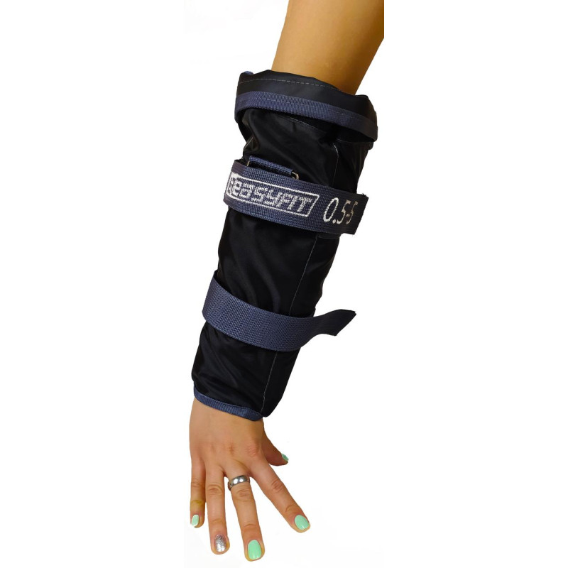 Утяжелитель-трансформер для ног и рук EasyFit наборной (жилет), Вес 0,5-5 кг, Оксфорд, Песок, Черный