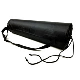 Чехол для коврика, Длина 65 см, Диаметр 17 см, Полиэстер, Черный, Для хранения и транспортировки спортивного коврика