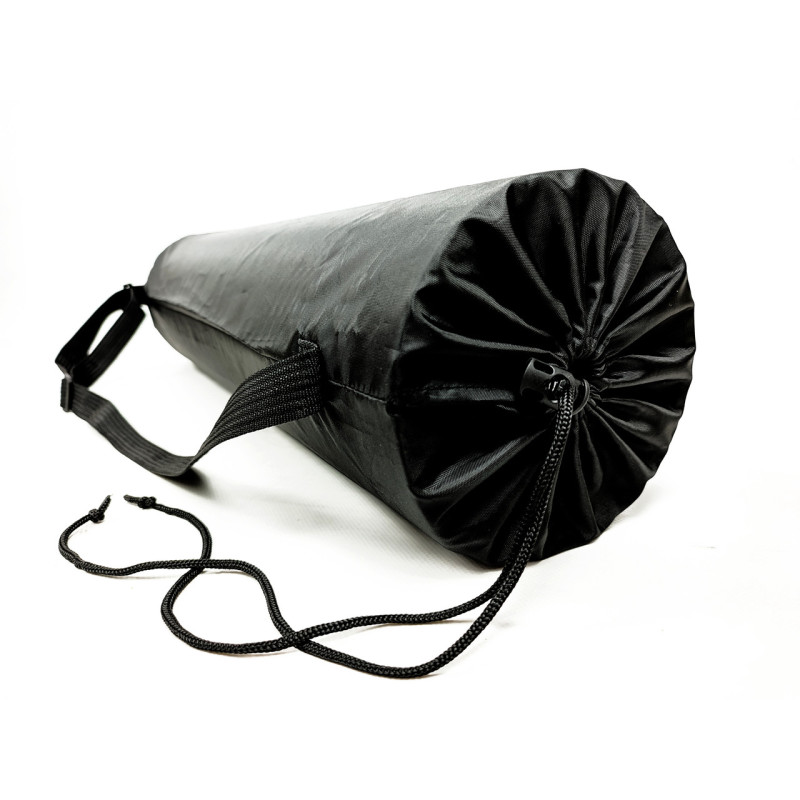 Чохол для килимка, Довжина 65 см, Діаметр 17 см, Поліестер, Чорний, Для зберігання та транспортування спортивного килимка