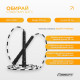 Бисерная скакалка EasyFit FreeRope, Длина 2,7 м, Черно-белый, Для роуп-скиппинга, фристайла и функциональных тренировок