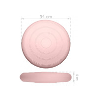 Балансувальна масажна подушка гладка EasyFit Balance Cushion Бежевий