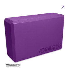 Блок для йоги EasyFit EVA, 23х15,5х7,5 см, фіолетовий
