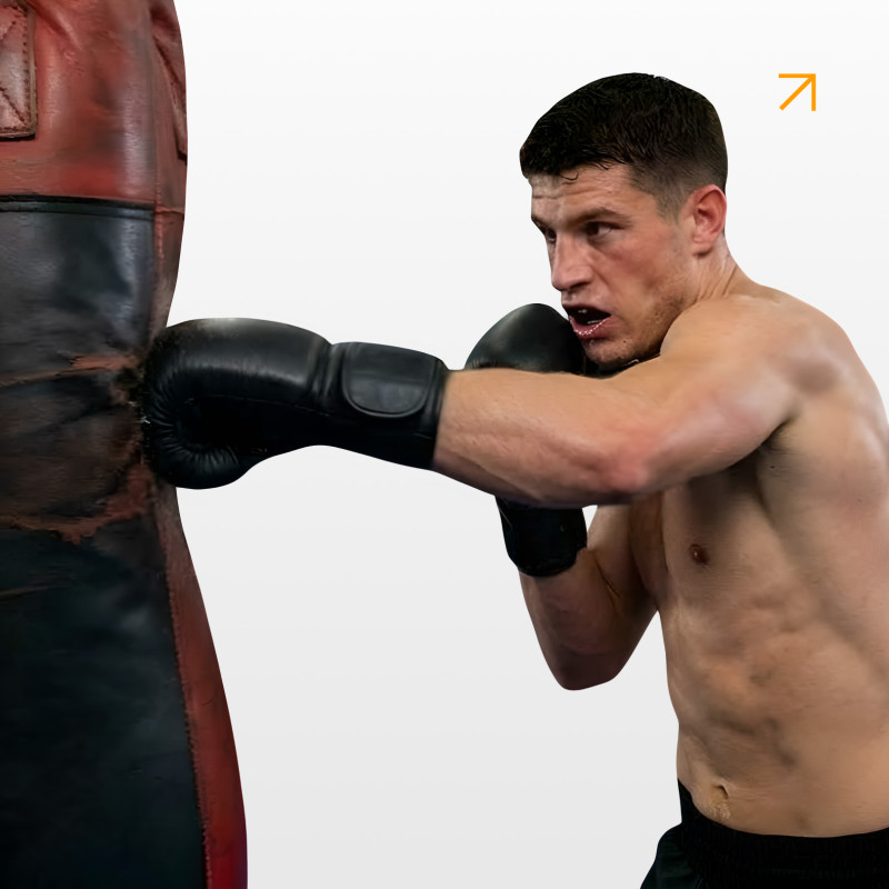 Боксерские перчатки Everlast 6 унций (6 oz) черные