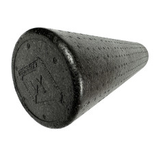 Массажный ролик (валик) EasyFit PolyFoam Roller, Длина 60 см, Диаметр 14.5 см, EPP (вспененный полипропилен), для МФР, фитнеса, йоги и реабилитации, Черный