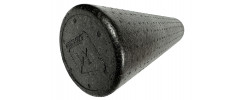 Массажный ролик (валик) EasyFit PolyFoam Roller, Длина 60 см, Диаметр 14.5 см, EPP (вспененный полипропилен), для МФР, фитнеса, йоги и реабилитации, Черный