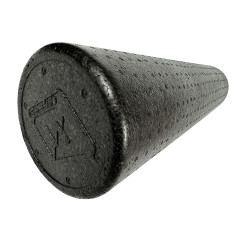 Массажный ролик (валик) EasyFit PolyFoam Roller, Длина 60 см, Диаметр 14.5 см, EPP (вспененный полипропилен), для МФР, фитнеса, йоги и реабилитации, Черный