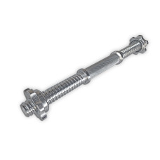 Гантельний гриф EasyFit хромований, Довжина 40 см, Діаметр 28 мм, Сталь, Для силових тренувань