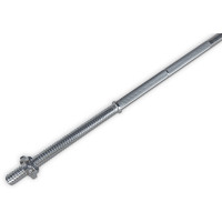 Гриф для штанги EasyFit прямий, Довжина 1,8 м, Діаметр 28 мм, Сталь, Хром, Вага 7 кг